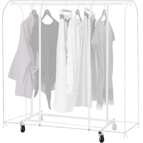180 x 50 x 150  Housse de protection translucide anti-poussière pour porte-vêtements : housse de protection PEVA plus épaisse pour porte-vêtements. housse de protection