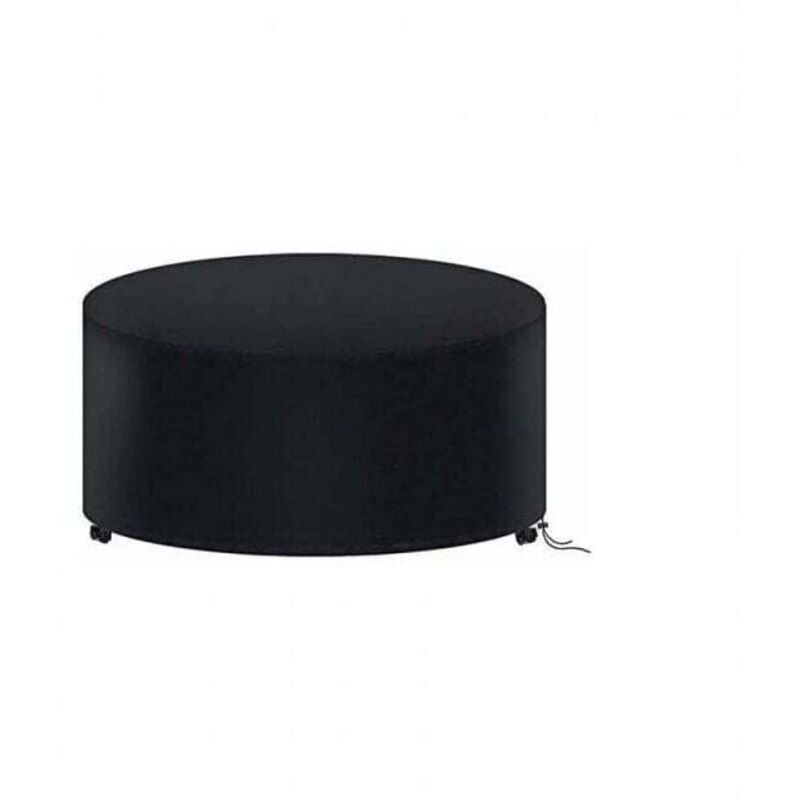 180 x 90CM Housse de Protection Table Ronde de Jardin, Housse Salon de Jardin Imperméable, 210D Oxford Bache Protection Table Exterieur Ronde