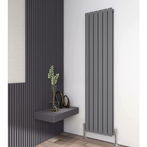 1800 x 408mm Double Designer Flat Panel Central Heating Radiator ANTHRACITE