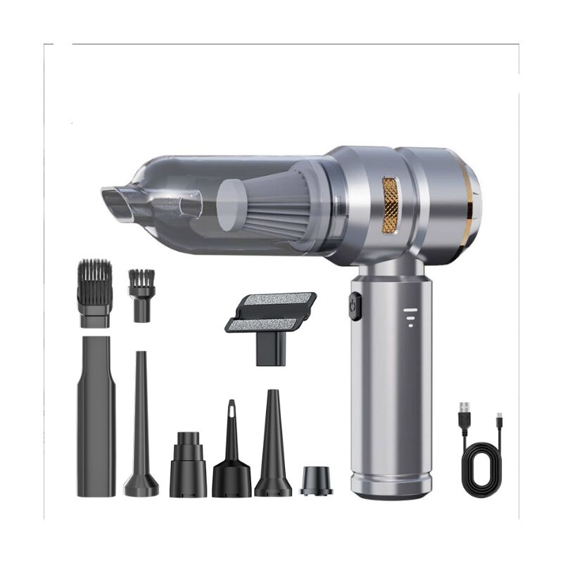 18000PA Aspirateur à Main,4-in-1 Mini Aspirateur sans Fil avec Moteur sans balais Batterie 6000mAh Type C Dépoussiéreur d'air & Souffleur d'air &
