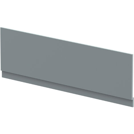 1800mm Chartley Straight Front Bath Panel & Plinth - Matt Coastal Grey