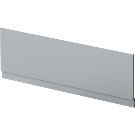 1800mm Straight Reversible Bath Front Panel & Plinth - Satin Grey