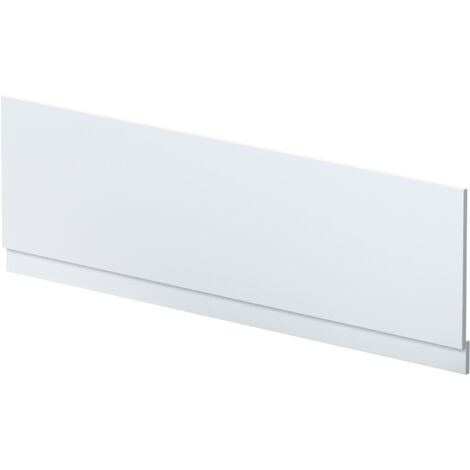 1800mm Straight Reversible Bath Front Panel & Plinth - Satin White