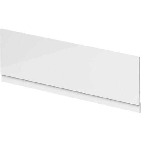 1800mm Waterproof Straight Shower Bath Front Panel - Gloss White