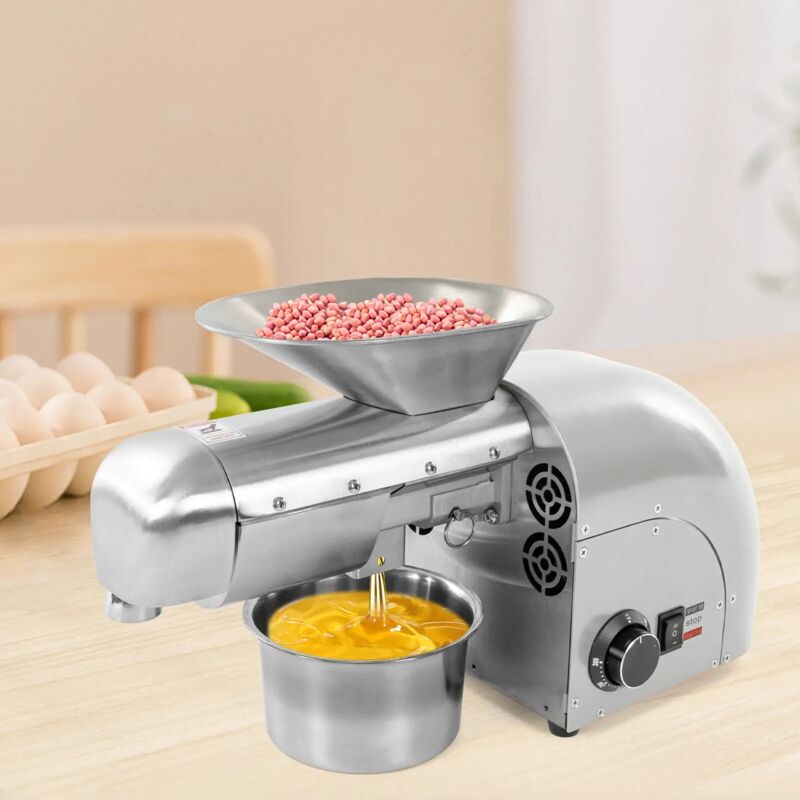 1800W presse à huile électrique machine froid/chaud presse Olive graines de tournesol Machine de presse à huile automatique en acier inoxydable