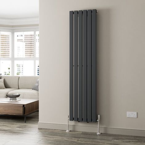 1800x452mm Anthracite Designer Radiator Vertical Flat Panel Single Panel Rad
