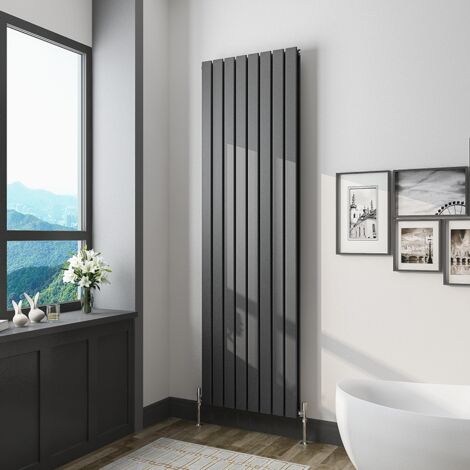 1800x544mm Vertical Tall Upright Central Radiators Double Anthracite Flat Panel Radiator
