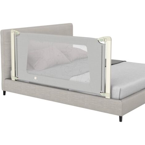 Baby Bed Rails for Toddlers Guard Safety Fence co Sleeper for Baby Kids Great Fit Double Full-Size Queen & King Mattress 87 Grey 1 Side only 