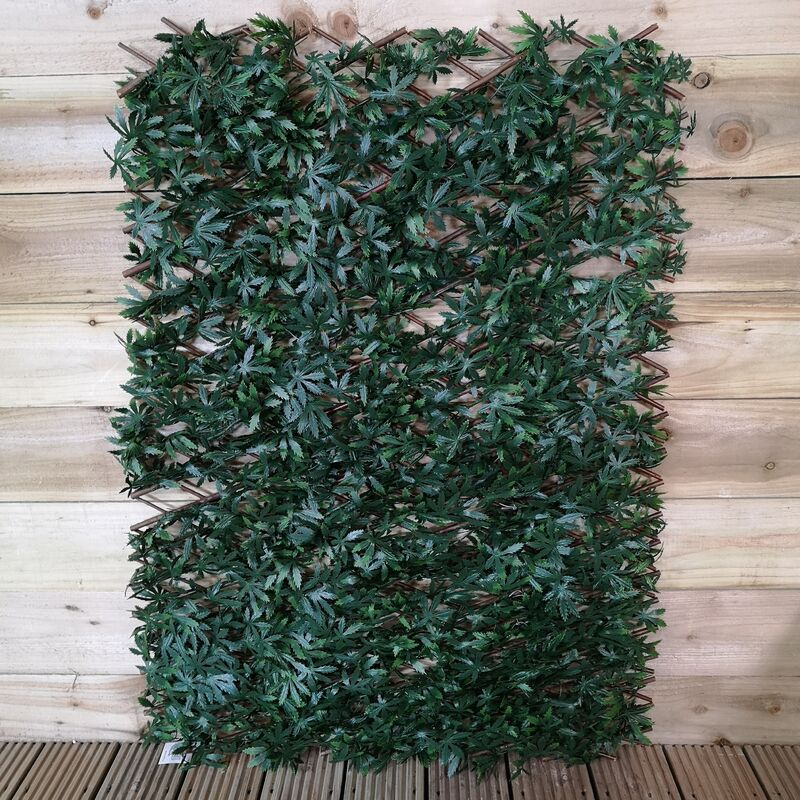 180cm x 60cm Artificial Fence Trellis Screening Privacy Garden - Green Acer