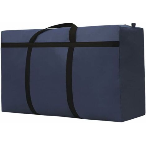180L Large Storage Bag, Oxford Fabric, Waterproof, Washable, Suitable for Travel Luggage (100 x 60 - 30 cm, Dark Blue)