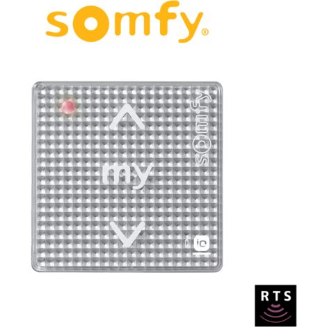 1810883 - Comando A Parete A Sfioramento Somfy Smoove 1 Rts Silver Shine