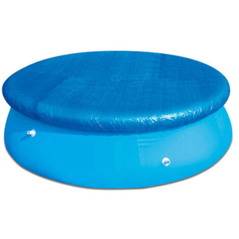 183 cm de Diamètre Bâches/Couverture de Protection avec Attaches en Corde,Bâche Durable Antipoussière Coupe-Vent pour Piscines Hors Sol Rondes