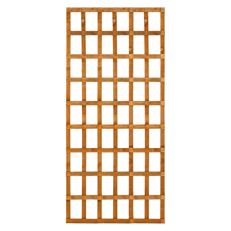 Forest 6' x 4' Heavy Duty Square Garden Trellis Fence Panel Pack (1.83m x 1.22m)