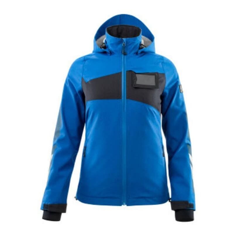 Women's Waterproof Outer Shell Jacket - Azure Blue/Dark Navy - xl - Mascot