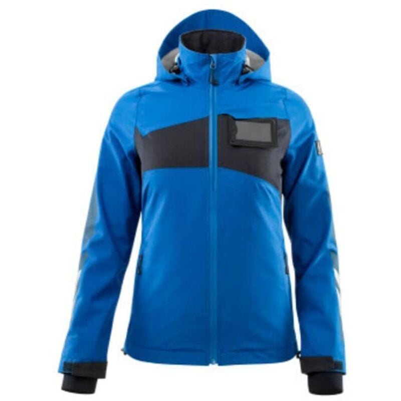 Mascot Women's Waterproof Outer Shell Jacket - Azure Blue/Dark Navy - Small