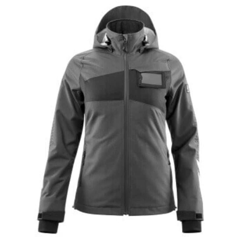 Mascot Women's Waterproof Outer Shell Jacket - Dark Anthracite/Black - XXL