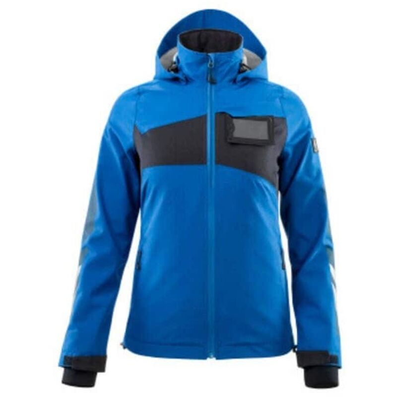 Mascot Women's Waterproof Outer Shell Jacket - Azure Blue/Dark Navy - Large