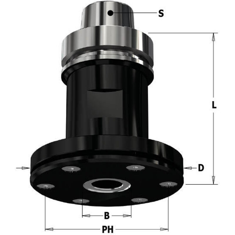 CMT - 183.421.30 mandrino HSK-63F (H=94) portalama...