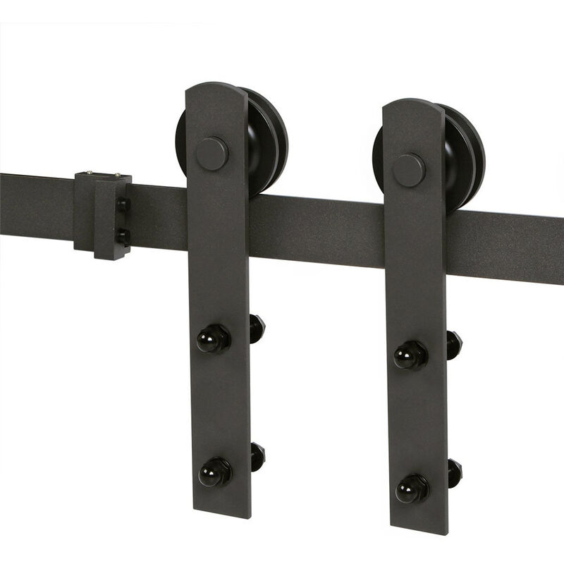 

Skecten - 183cm Herraje para Puertas Correderas Kit, Para 1 Puerta de Madera, Negro - Argent