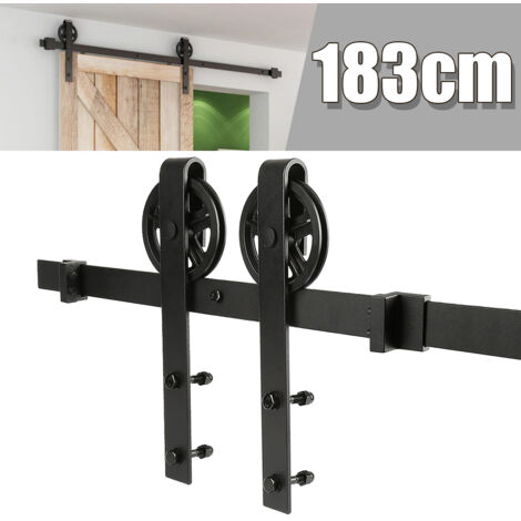 183cm Porte coulissante Système porte coulissante Rail de suspension de porte