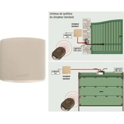1841022 - Récepteur Rts Standard Pour Portails Et Garages Somfy