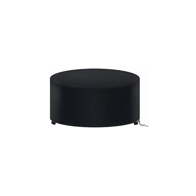 180 x 90CM Housse de Protection Table Ronde de Jardin, Housse Salon de Jardin Imperméable, 210D Oxford Bache Protection Table Exterieur Ronde