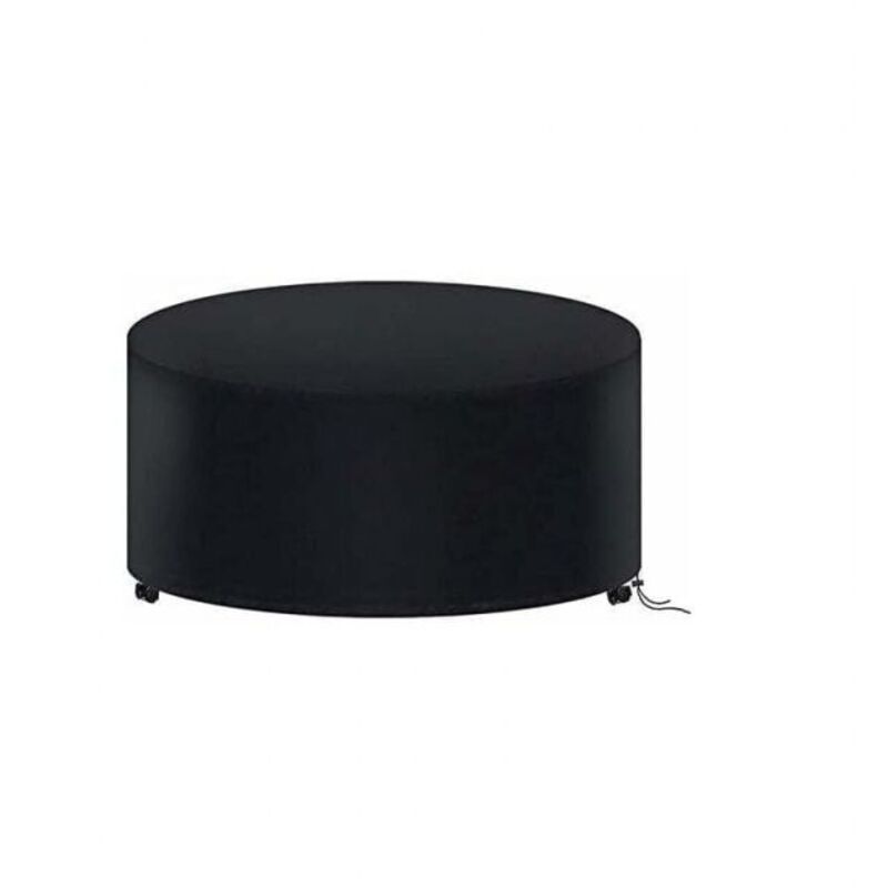 180 x 90CM Housse de Protection Table Ronde de Jardin, Housse Salon de Jardin Imperméable, 210D Oxford Bache Protection Table Exterieur Ronde