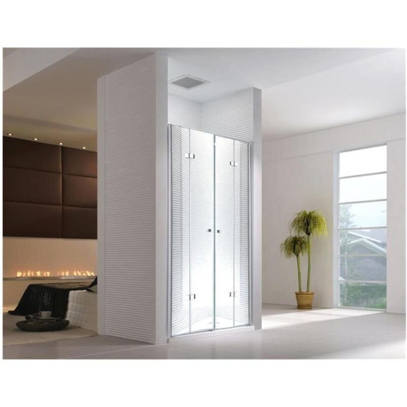 Glaszentrum Hagen - 185x195cm Porte de niche Hera - sans bac de douche