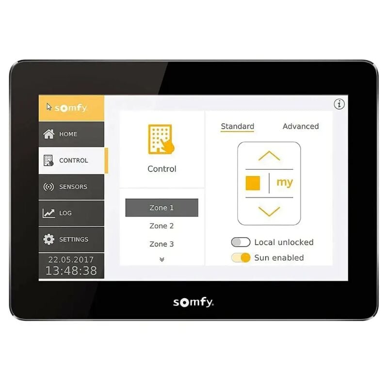 Somfy - 1860254 Animeo Ib Écran tactile lcd 4 zones