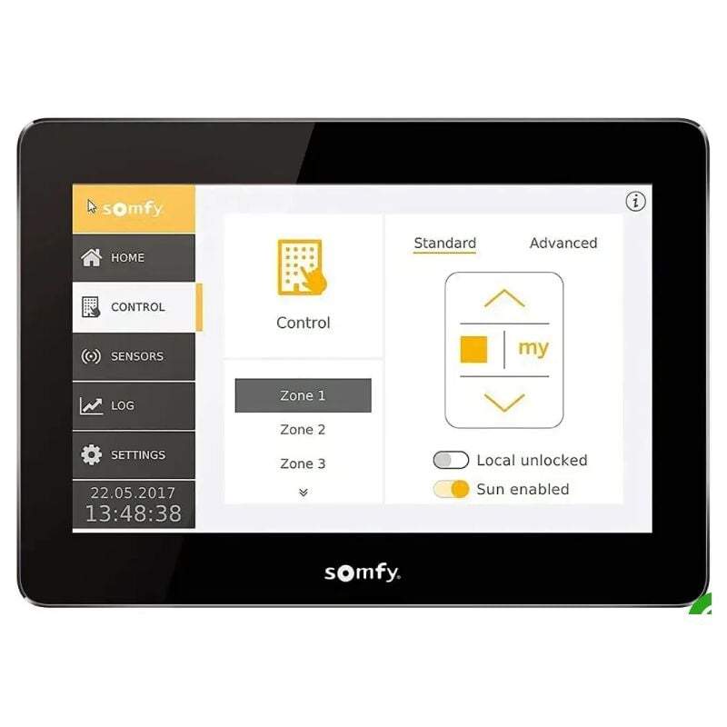 Somfy - 1860255 Animeo Ib Écran tactile lcd 8 zones
