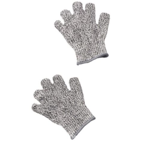18cm Lot de 1 paires de gants anti-coupures pour enfants - Protection de niveau 5 - Qualité de contact alimentaire