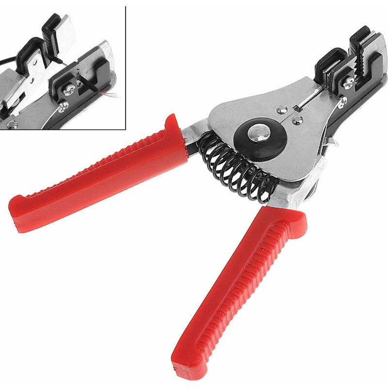 18cm Precision Automatic Wire Stripper Pliers, Automatic Wire Stripper, Crimping and Stripping Pliers, Multi-Purpose Pliers for Stripping, Cutting,