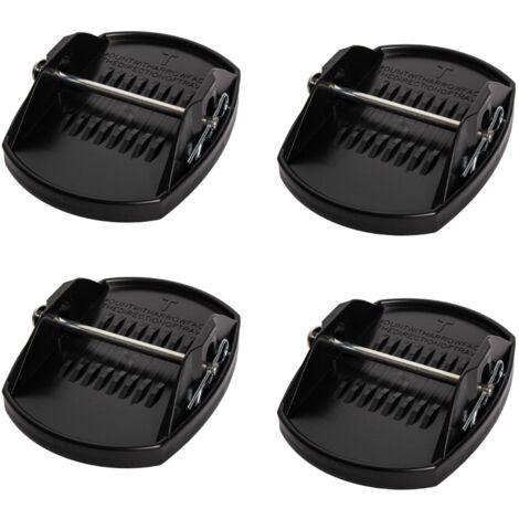 18cm x 14cm Set of 4 Black Heavy Duty Caravan Corner Steady Feet Jack Pads