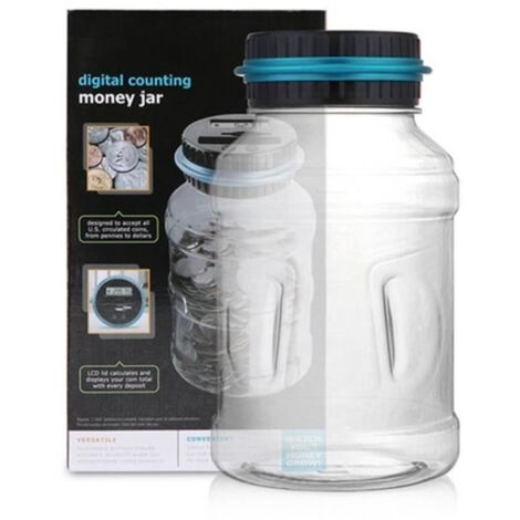 1.8L électronique Coin économie Boîte compteur classique Design Banque automatique Piggy (EUR)
