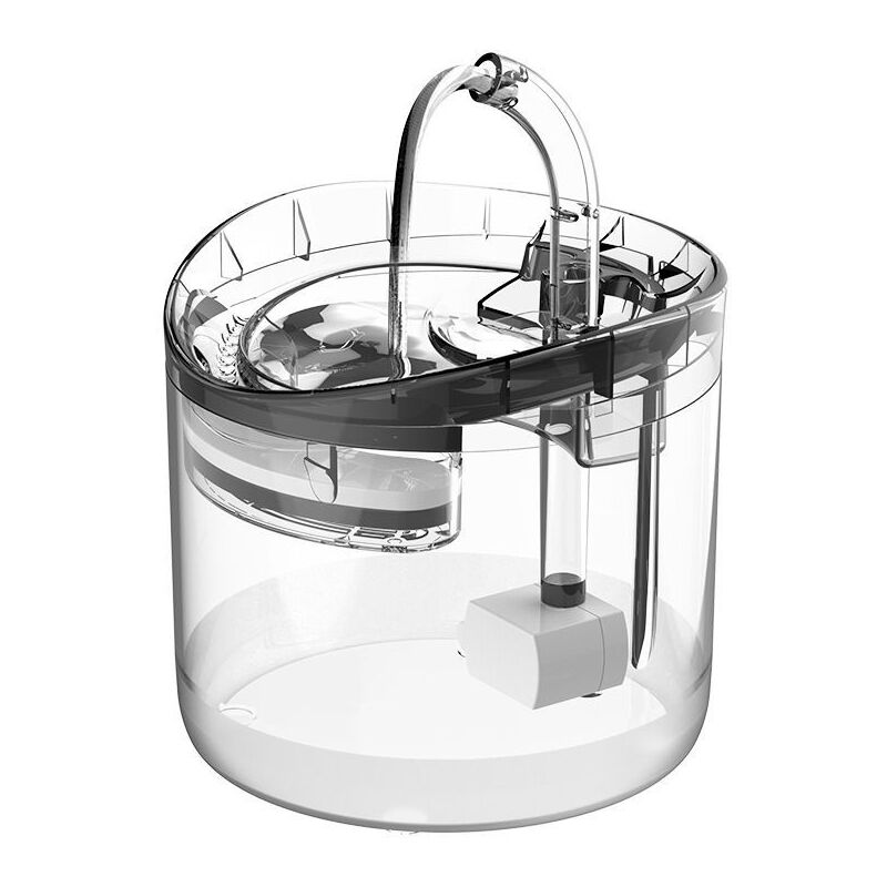1.8L Fontaine De Chat Automatique Recyclables - Distributeur D'Eau Sans Bruit Pour Chiens De Chats,Eu Plug