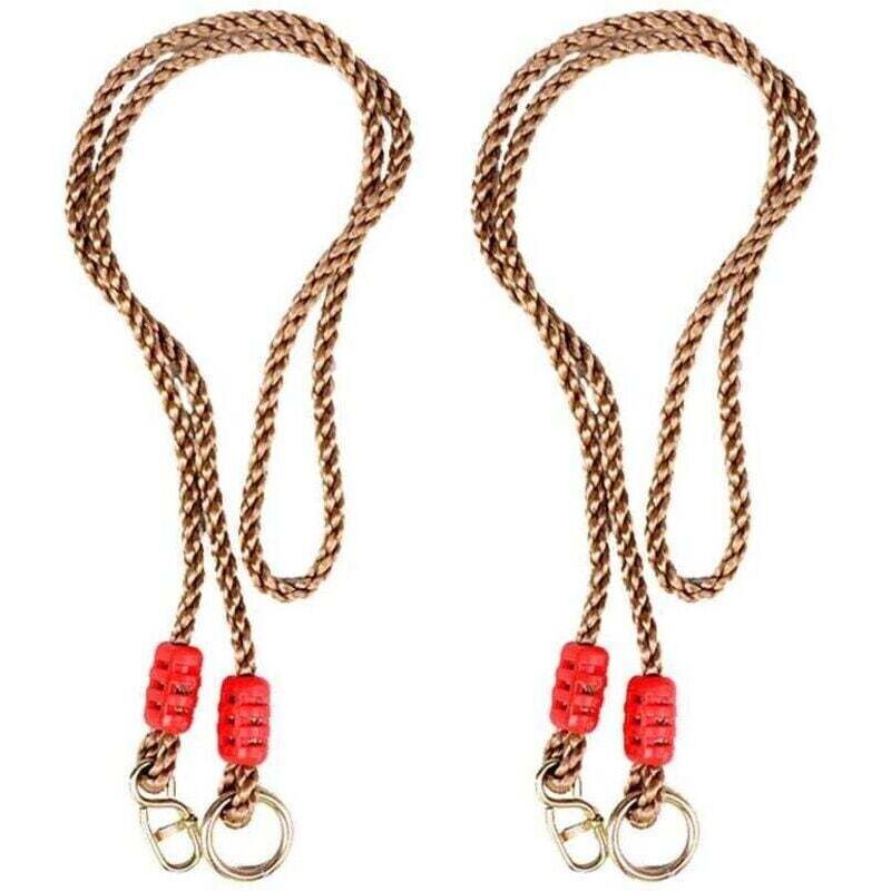 1,8m Corde de balançoire en nylon réglable, corde de mousqueton de balançoire en corde d'arbre pour enfants utilisée pour les balançoires, les