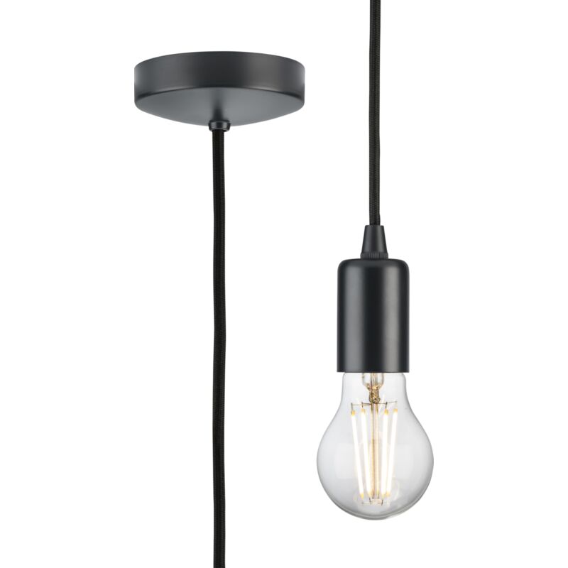 1.8m E27 Contemporary Pendant Set - Anthracite 230V IP20 80W