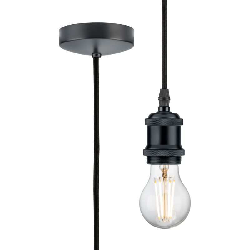 1.8m E27 Vintage Pendant Set - Anthracite 230V IP20 80W