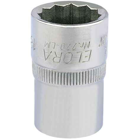 18mm 1/2 Inch Drive Elora Bi-Hexagon Socket (Model 24632) for Automotive and Mechanical Use