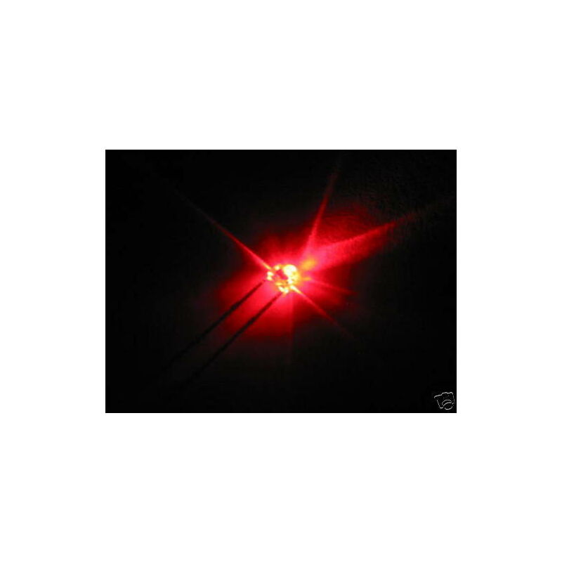 1.8mm 100pz led rossi red extrasmall 2000mcd