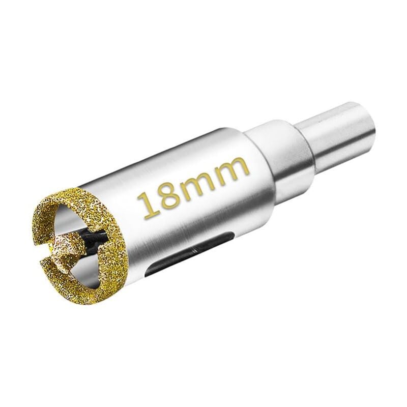 18mm Diamond Hole Saw with Pilot Bit, Diamond Core Drill Bit for Tile, Porcelain, Glass, Marble and Ceramic