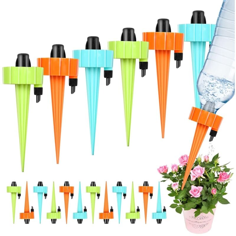 18pcs Irrigation Goutte à Goutte Kit, Arroseurs automatiques Plantes Irrigation Système, dispositif d'arrosage à vitesse réglable pour Plantes en pot