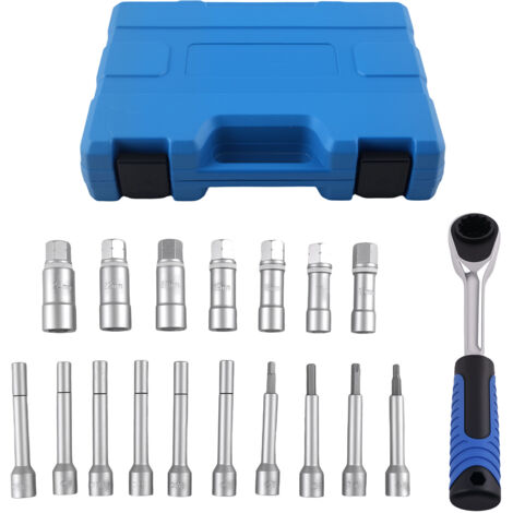 18pcs Shock Absorber Tools Set Suspension Strut Nut Removal Top Mount Tool Kit