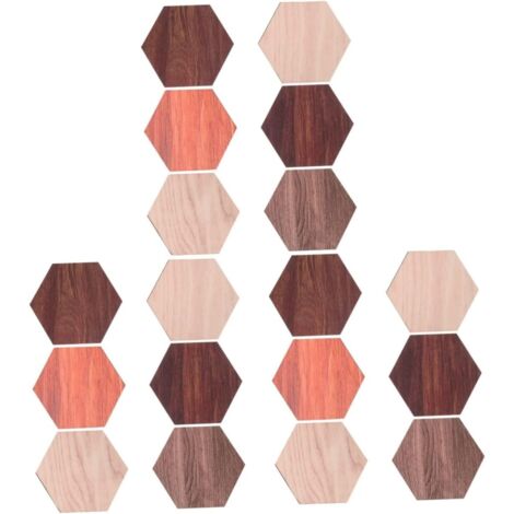 18pièces Panneaux Hexagonaux Décoration Pour Chambre Salon Et Bureau Art