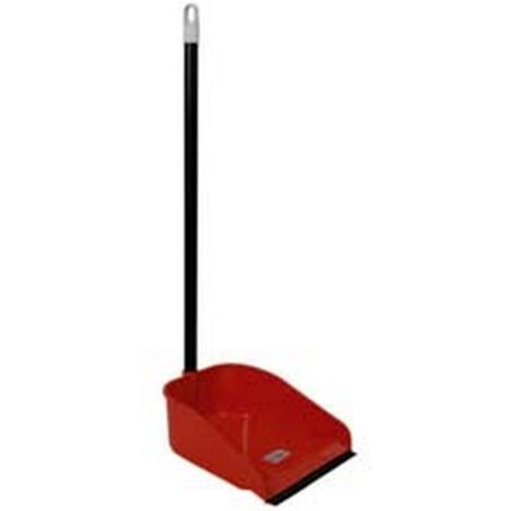 18PZ PALETTA RACCOGLI IMMONDIZIA RINFORZATA IN PLASTICA CON MANICO - cm.27x25x70