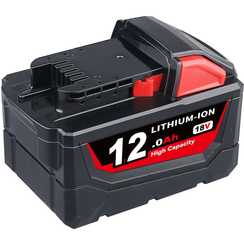 Pdstation - Batterie 18V 12Ah pour Milwaukee M18 fuel 48-11-1812 xc Lithium-Ion High Output Battery 48-11-1850 48-11-1815 48-11-1890 48-11-1865