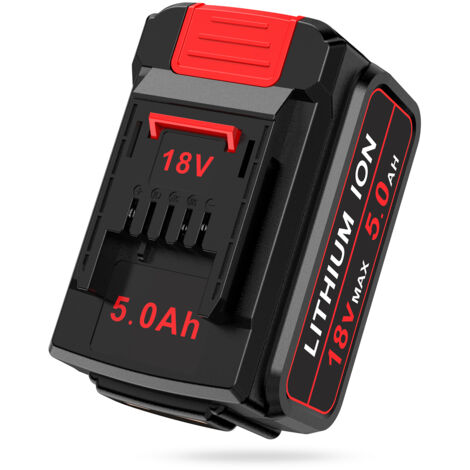 BISOFF 18V 5,0Ah Ersatzakku für Einhell Akku 18V, 5000mA mit LED-Anzeige Kompatibel mit Allen 18V X-Change Family Werkzeugakkus Geräte