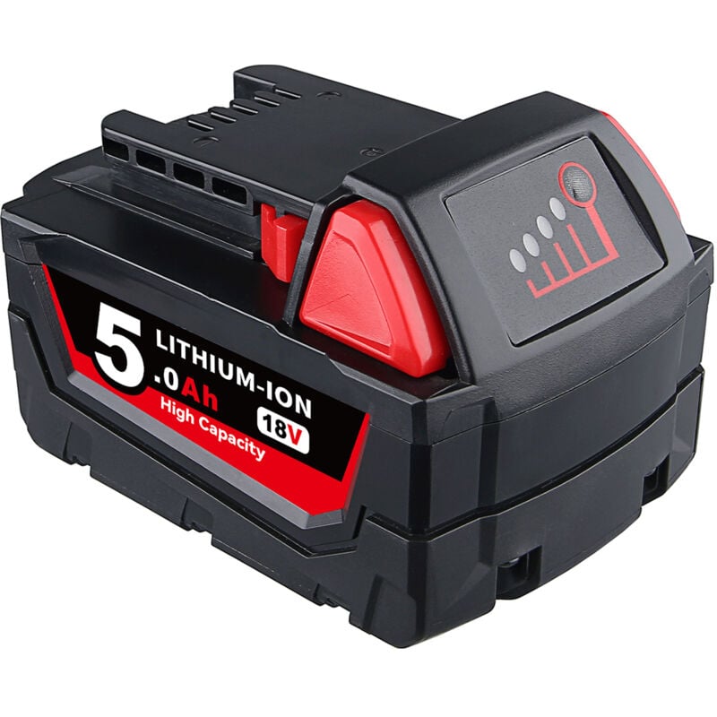 18V 5.5Ah Batterie de Remplacement pour Milwaukee M18 48-11-1850 48-11-1852 48-11-1820 48-11-1828 48-11-1860 Batterie pour Milwaukee M18