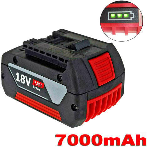 PDSTATION 18V 7.0Ah Für Bosch Professional Akku GBA 18V BAT618 BAT609 BAT620 GSR GSB GBH