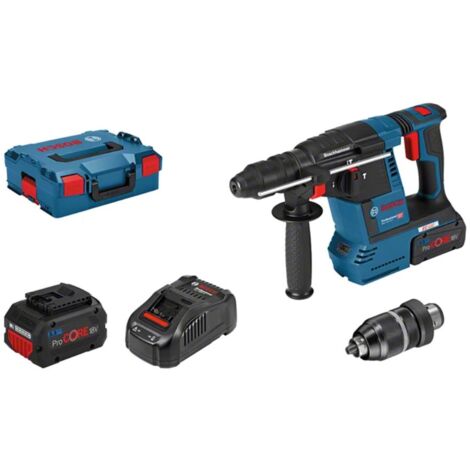 Bosch Akku-Bohrhammer GBH 18V-26F 2x 5,5Ah + GAL 1880 CV L-Boxx 061191000F